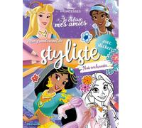 Je colorie mes amies - Mon grand carnet de styliste - Nuit enchantée - Livre de coloriage 5 ans - Livre de coloriage avec autocollants - Livre de coloriage princesses - Autocollants princesses - Livre