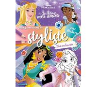 Je colorie mes amies - Mon grand carnet de styliste - Nuit enchantée - Livre de coloriage 5 ans - Livre de coloriage avec autocollants - Livre de coloriage princesses - Autocollants princesses - Livre