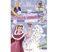 Disney Princesses - Je colorie mes amies - Princesses en fête - Bloc de coloriage avec stickers - Dès 4 ans