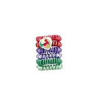 Disney Princesses - Lot 6 Élastiques Câbles Sans Trace Fille - Accessoires Cheveux Enfant- Cheveux Fins - Ariel La Petite Sirène - Ne Glisse Pas - Coiffure Douce - Produit Officiel Disney