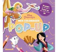 Disney Princesses - Mes coloriages Pop-Up - Livre de coloriage 3D - Dès 4 ans