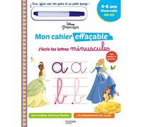 Disney - Princesses Mon cahier effaçable - J'écris les lettres minuscules (4-6 ans)