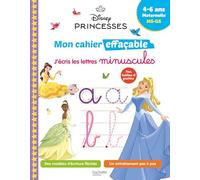 Disney - Princesses - Mon cahier effaçable - J'écris les lettres minuscules (4-6 ans) - Collectif - Hachette Education - broché - Scolaire / Universitaire