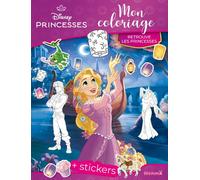 Disney Princesses - Mon coloriage - Retrouve les princesses - + stickers - Collectif - Hemma - broché - Document jeunesse