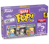 Funko Bitty Pop Disney Princess - Cinderella, Snow White, Aurora et une Mini-figurine Mystère en Surprise - 2.2 Cm Collectionnable - Étagère Empilable Incluse - Idée de Cadeau - Produits Officiels