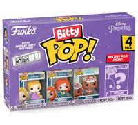 Funko Bitty Pop Disney Princesses Pack 4 Raiponce/Mérida/Moana/Figurine Mystérieuse