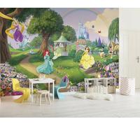 Disney Princesses Papier Peint Mural Vert Parc Fille Chambre King Size Art Image