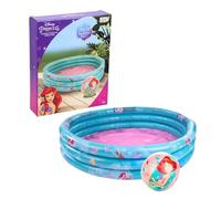Disney Princesses Piscine Gonflable, Piscine pour Enfants Ariel Sebastian Flounder, Ronde Multicolore, 100 cm