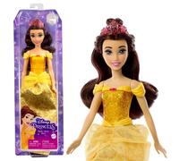 Mattel Princesses Disney Poupée Belle articulée avec tenue scintillante et accessoires dont chaussures et diadème, Jouet Enfant, Dès 3 ans, HLW11