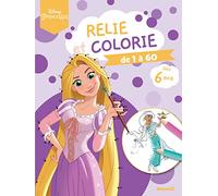 Disney Princesses - Relie et colorie - Je relie de 1 à 60 (6 ans)