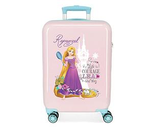 Disney Princesses Valise de cabine rose 38 x 55 x 20 cm rigide ABS Fermeture à combinaison latérale 34 l 2 kg 4 roues doubles