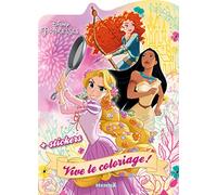 Disney Princesses - Vive le coloriage ! - Livre de coloriage pour enfants avec stickers - Dès 4 ans