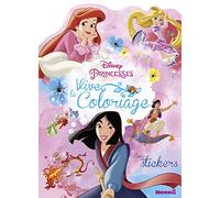Disney – Disney Princesses – Vive le coloriage ! (Mulan, Ariel et Raiponce) – Avec stickers