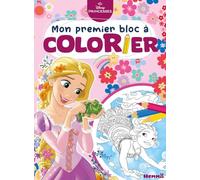 Disney Princessess - Mon premier bloc à colorier - Livre de coloriage - Dès 3 ans
