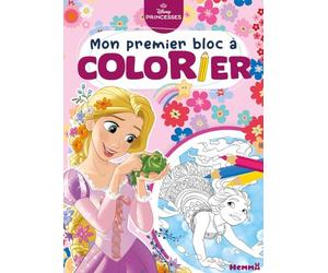 Disney Princessess - Mon premier bloc à colorier - Livre de coloriage - Dès 3 ans
