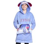 Disney Pull Plaid Enfant 2 en 1 Sweat Oversize en Polaire et Coussin Stitch Taille Unique Enfant Ado (Blue Bourriquet)