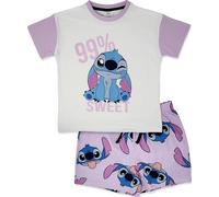 Disney Pyjama 100% Coton peigné à épaules Courtes pour Filles Lilo & Stitch 14-15 Ans 170