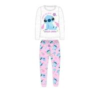 DISNEY Pyjama 2 Pièces T Shirt + Pantalon Enfant (2 à 8Ans) Lilo & Stitch Doux Mignon Chaud - Lot de 2 : Ensemble Pyjama Imprimé Mixte Fille Garçon Modèle DIS LIS 5204C301-S1-4ANS