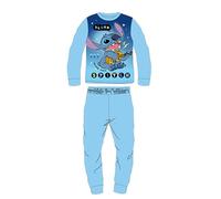 DISNEY Pyjama 2 Pièces T Shirt + Pantalon Enfant (2 à 8Ans) Polaire Lilo & Stitch Doux Mignon Chaud - Lot de 2 : Ensemble Pyjama Imprimé Mixte Fille Garçon Modèle DIS LIS 5204C440-S2-6ANS