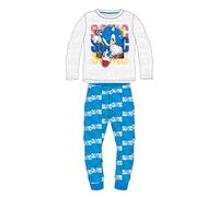 DISNEY Pyjama 2 Pièces T Shirt + Pantalon Enfant (2 à 8Ans) Sonic Doux Mignon Chaud - Lot de 2 : Ensemble Pyjama Imprimé Mixte Fille Garçon Modèle Sonic M 5204099-S1-4ANS