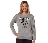 Disney Pyjama à manches longues Mickey Mouse pour femme, Gris, M
