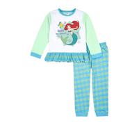 Disney Pyjama Ariel Little Mermaid pour filles | Pyjama Ariel avec taille à volants | Costume de sirène pour enfants | Cadeau officiel, Vert, 4-5 Years