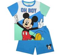 Disney - Pyjama avec short pour garçon NS6217 (104) (Bleu/Blanc/Vert clair)