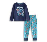 Disney Pyjama Bleu Lilo & Stitch à Manches Longues et Jambes Longues pour garçon Stitch Vêtements de Nuit pour Enfants pour Le Coucher | Pyjama Confortable