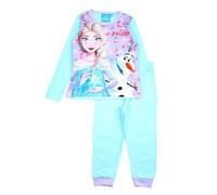 Pyjama Coton Fille La Reine des Neiges, Tenue Confortable et Douillette, Design Elsa et Anna pour la Nuit