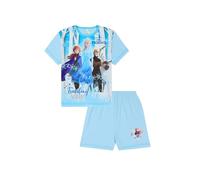 Disney Pyjama court La Reine des Neiges Elsa pour filles et enfants, bleu, 5-6 Years