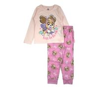 Disney Pyjama Fille La Reine des Neiges - Ensemble de Nuit Chaud avec Elsa et Anna - Taille 4 Ans - Blanc