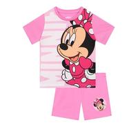 Disney Pyjama Fille, Minnie Mouse Pyjama Enfant, Vetement Fille Minnie Mouse, Pyjamas à Manches Courtes, Rose 3-4 Ans