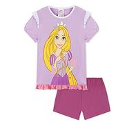 Disney Pyjama Fille, Pyjama Short Fille, Pyjama Stitch Princesses Belle Ariel Cendrillon Elsa Moana Jasmine Raiponce Simba Roi Lion Minnie Enfant 2-14 Ans (Violet Raiponce, 3-4 Ans)