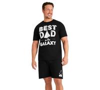 Disney Pyjama Homme Court, Doux et Confortable Coton Pyjamas Short - Star Wars Cadeau (Noir, L)