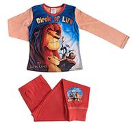 Disney Pyjama King Lion pour garçon - Tailles 4-10 ans, Red, 5 ans