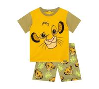 Disney Pyjama Le Roi Lion | Ensembles de Pyjama Simba pour garçons | Vêtements de Nuit d’été pour garçons | Jaune 6-7 Ans
