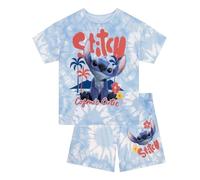 Disney Pyjama Lilo Et Stitch, Pyjamas Fille Manches Courtes, Pyjamas pour Filles, Bleu 7-8 Ans