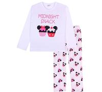 Disney Pyjama pour femme, avec Minnie Mouse, Marie Cat et Dumbo. Ensembles de pyjama pour femme. Luxueux coton doux parfait pour femme., Blanc cassé Ms, S