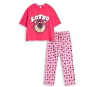 Disney Pyjama Rose à Manches Courtes et Jambes Longues Toy Story Lotso | Vêtements de Nuit pour Femme avec imprimé Personnage | Vêtements de Nuit Confortables pour se détendre et Dormir