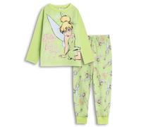 Disney Pyjama Vert à Manches Longues et Jambes Longues Fée Clochette pour Fille | Imprimé inspirant « Foi, Confiance et poussière de fée » | Vêtements de Nuit pour Enfants | Produits