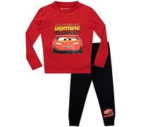 Disney Pyjamas Cars Ensembles de Pyjamas pour garçons Lightning Mcqueen | Vêtements de Nuit pour Enfants Well-Fit - Rouge - 3-4 Ans