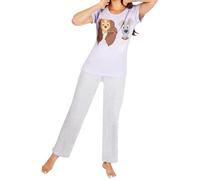 Disney Pyjamas pour Femmes | Pyjamas pour Femmes La Belle et Le Clochard | Vêtements de Nuit à Manches Courtes - VioletMedium