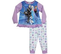 Disney Pyjamas pour Filles La Reine des Neiges | Anna Elsa Kristoff Olaf et Sven | Vêtements de Nuit pour Enfants congelés | Ensembles de Pyjamas Princesse 4 a 5 Ans Multicolor