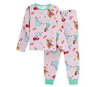Disney Pyjamas Princess pour Filles, Ensemble Complet PJs, 100% Coton, Vêtements de Nuit Princesse, Vêtements de Nuit