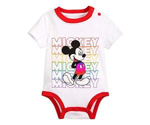 Disney Rainbow Collection Mickey Mouse Bodysuit for Baby, Size 0-3 Months