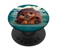 Disney : Raya et le dernier dragon, bébé tuk tuk PopSockets PopGrip Adhésif