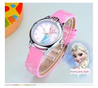 Disney reine des neiges Elsa montre pour enfants figure d'anime Elsa Anna princesse filles ceinture quartz montres
