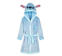 Disney Robe De Chambre Enfant Stitch, Peignoir En Polaire Douce, Idée De Cadeau Original Pour Garçon ou Fille (Bleu, 13-14 ans)