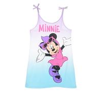 Disney Robe d'été Minnie Mouse pour fille, robe avec bretelles et impression graphique, multicolore, Lilas et bleu, 8 anni