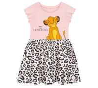 Disney Robe Fille Tenue Enfant Le Roi Lion | Robe de soirée pour Fille Simba | Produits dérivés Officiels du Roi Lion | Rose 4-5 Ans
